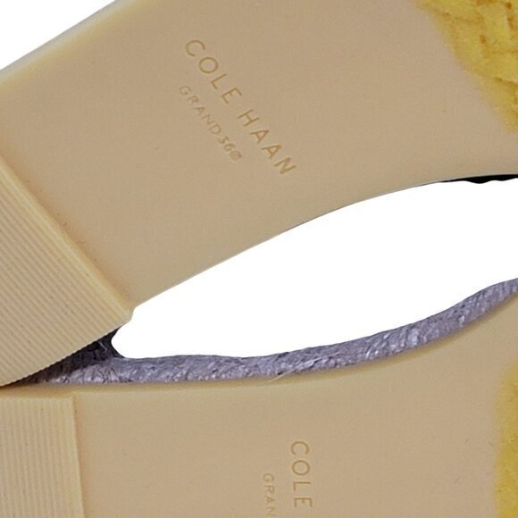 Cole Haan Slingback Espadrille Wedge Sandals 5.5 Multicolor Fabric - Picture 8 of 10